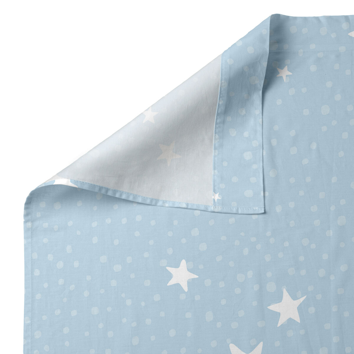 Jeu de draps pour berceau HappyFriday Basic Kids Little star Bleu